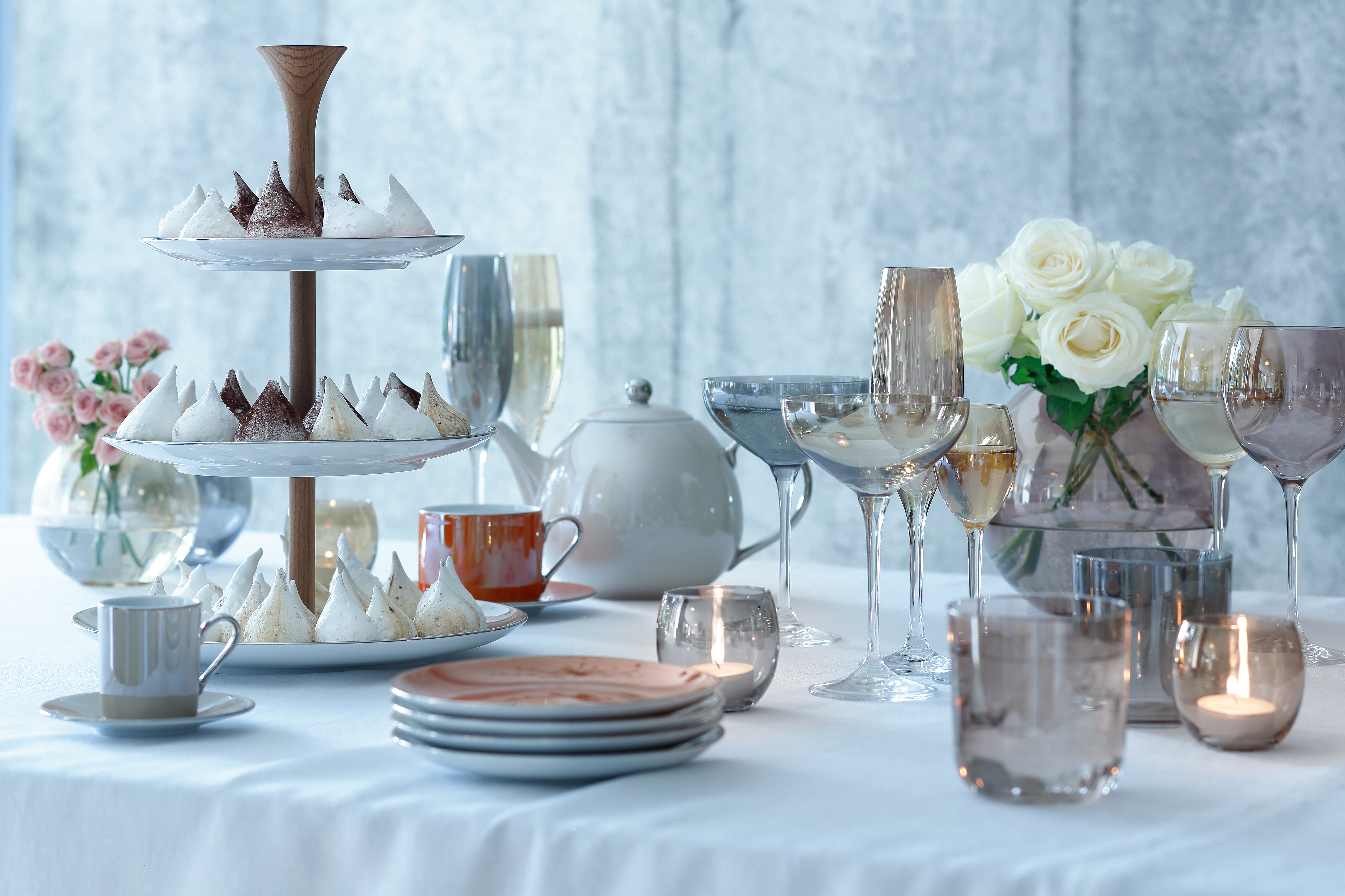 G1148-08-960 Набор из 4 бокалов-креманок polka 235 мл металлик LSA International  - Вид №1