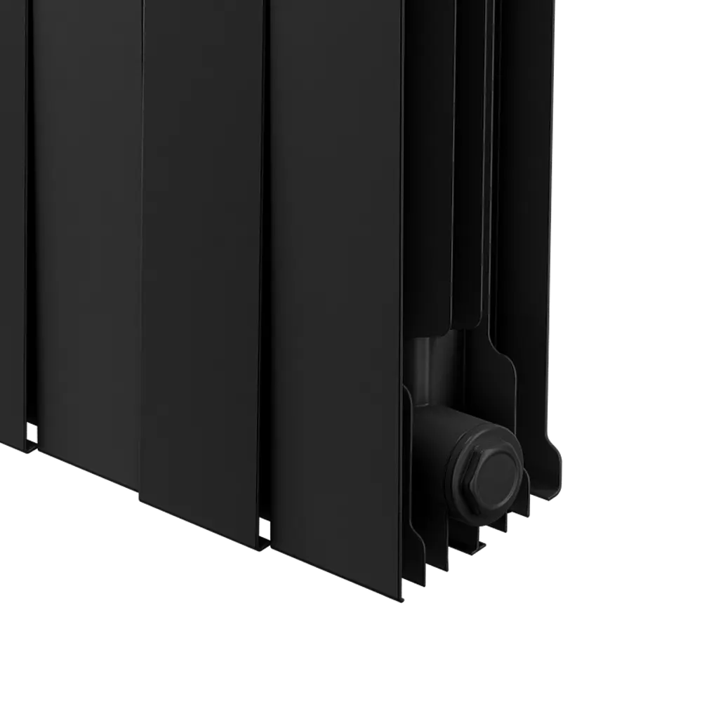Радиатор секционный Royal Thermo Pianoforte 200/100 16 секций боковое подключение биметалл черный 86733724 STLM-2072698  - Вид №5