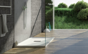 Акриловый нескользящий встроенный поддон для душа