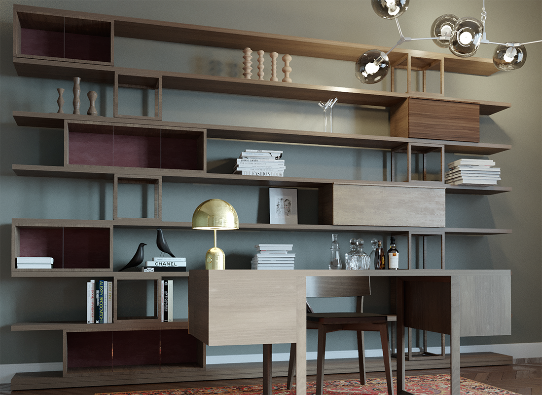 Книжный шкаф  MORELATO 6205 Swing - Вид №1