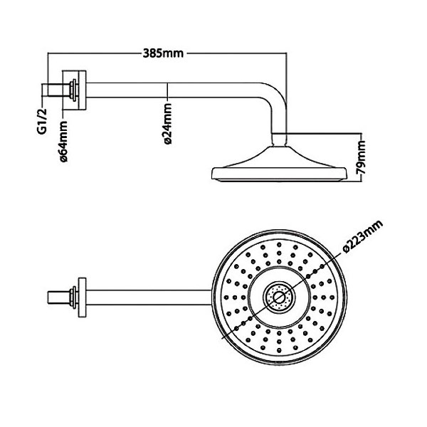 00161847 Душевая лейка Gllon Santreyd  - Вид №1