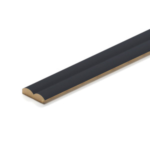 Профиль Старт-Финиш МДФ Stella Wave De Luxe Black Lead 2700x55x16 (упак.4шт.)