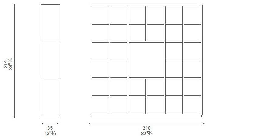 Poltrona Frau Книжный шкаф открытого офиса L'ufficio - sistemi direzionali sun-id-1465629 - Вид №1