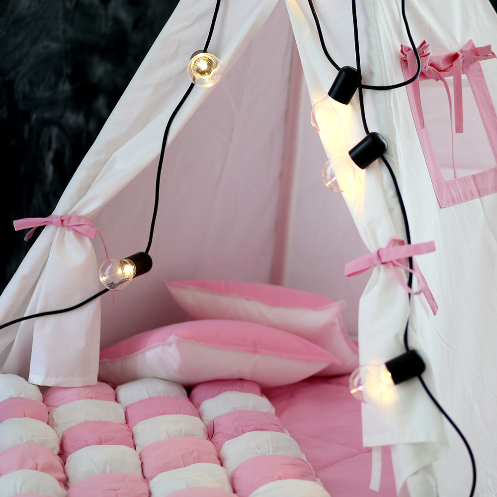 Вигвам Simple Pink с окном,карманом и флажками VAMVIGVAM SIMPLE PINK 281914 Белый;розовый Santreyd  - Вид №6