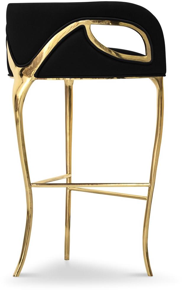 KOKET Табурет из ткани со спинкой Chandra sun-id-1361279 - Вид №3