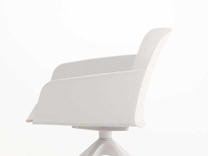 VAGHI Стул полипропиленовый с подлокотниками для залов ожидания Libera Li2f / lc2f - Вид №2