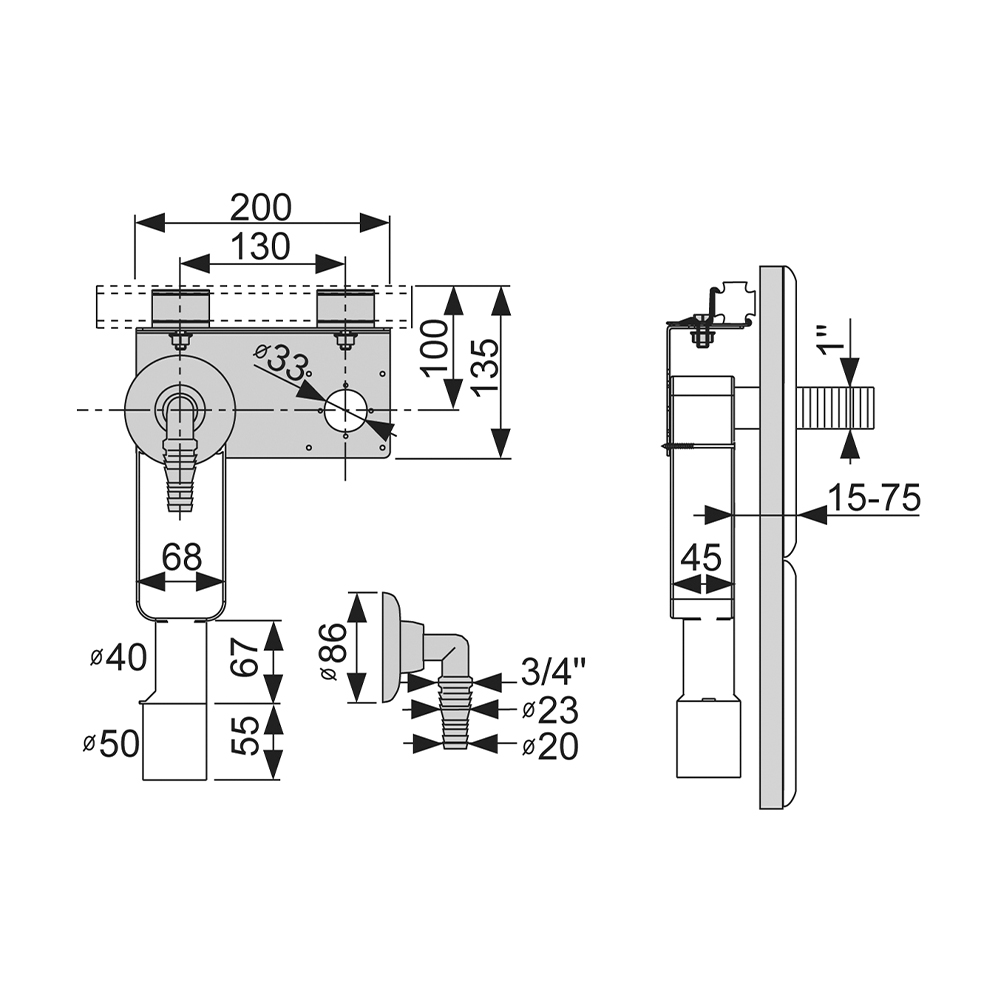 9020036 Соединительные фитинги Tece TECEprofil - Вид №1