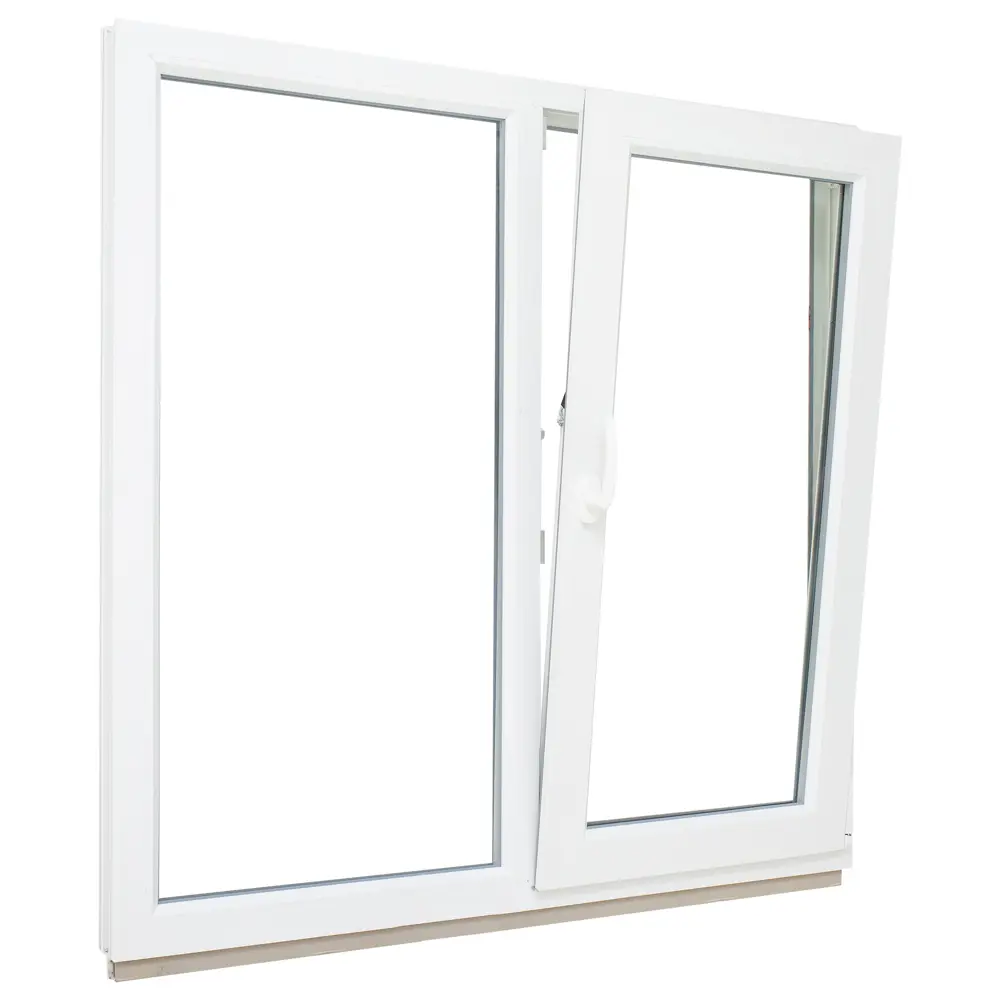 Окно ПВХ двустворчатое 144x145 см глухое/поворотно-откидное правое DECEUNINCK STLM-2204612 - Вид №2