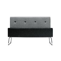 Abaco+ 813 Сиденье и спинка мягкие. Стальной каркас. Облицовка стен тканью. Et al. Abaco+