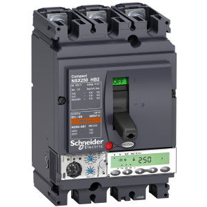 LV433582 Силовой автомат NSX 250, Micrologic 5.2 E, 100кА, 3P, 250А Schneider Electric Compact