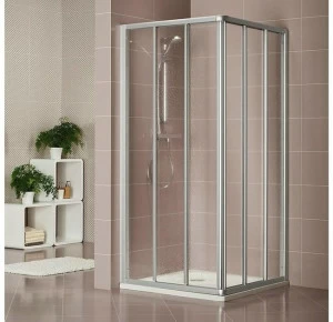 Duka Хрустальная душевая кабина с раздвижной дверцей Quadra – con profili verticali e orizzontali A-ce3