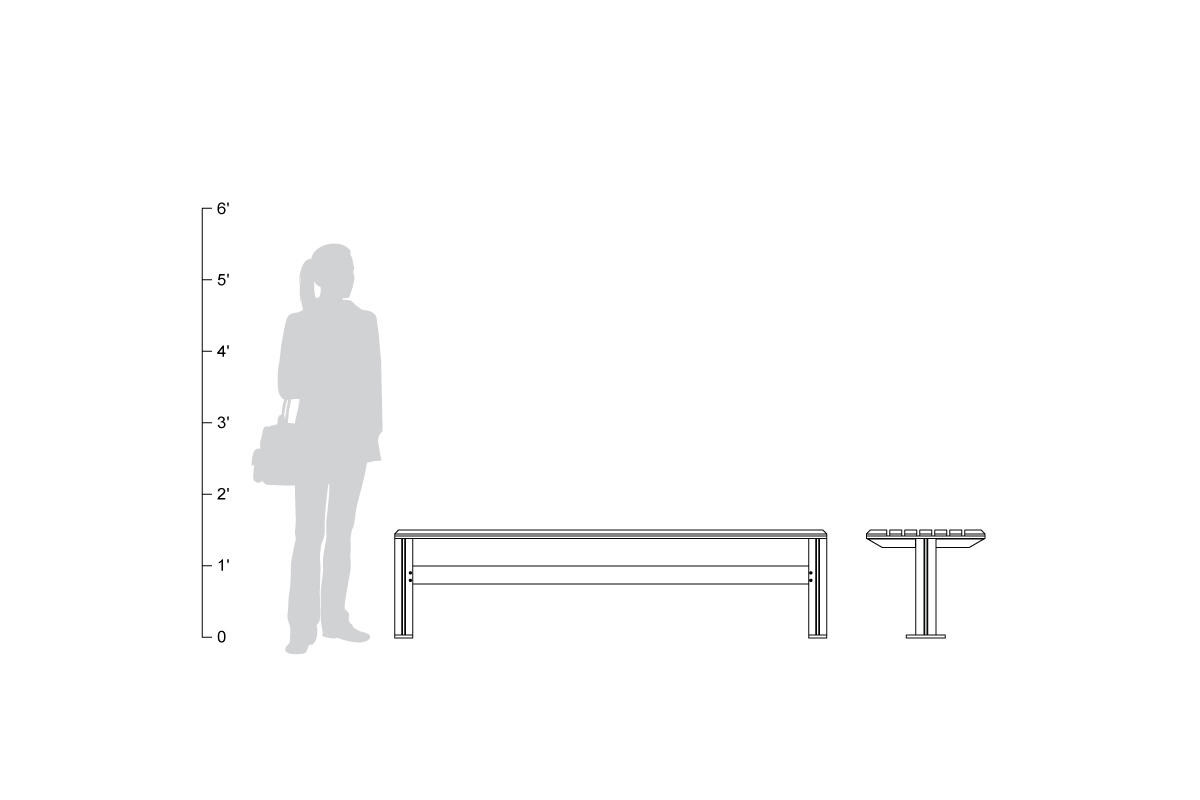 FSRT36 Скамейка рыцаря  Forms-surfaces  - Вид №27