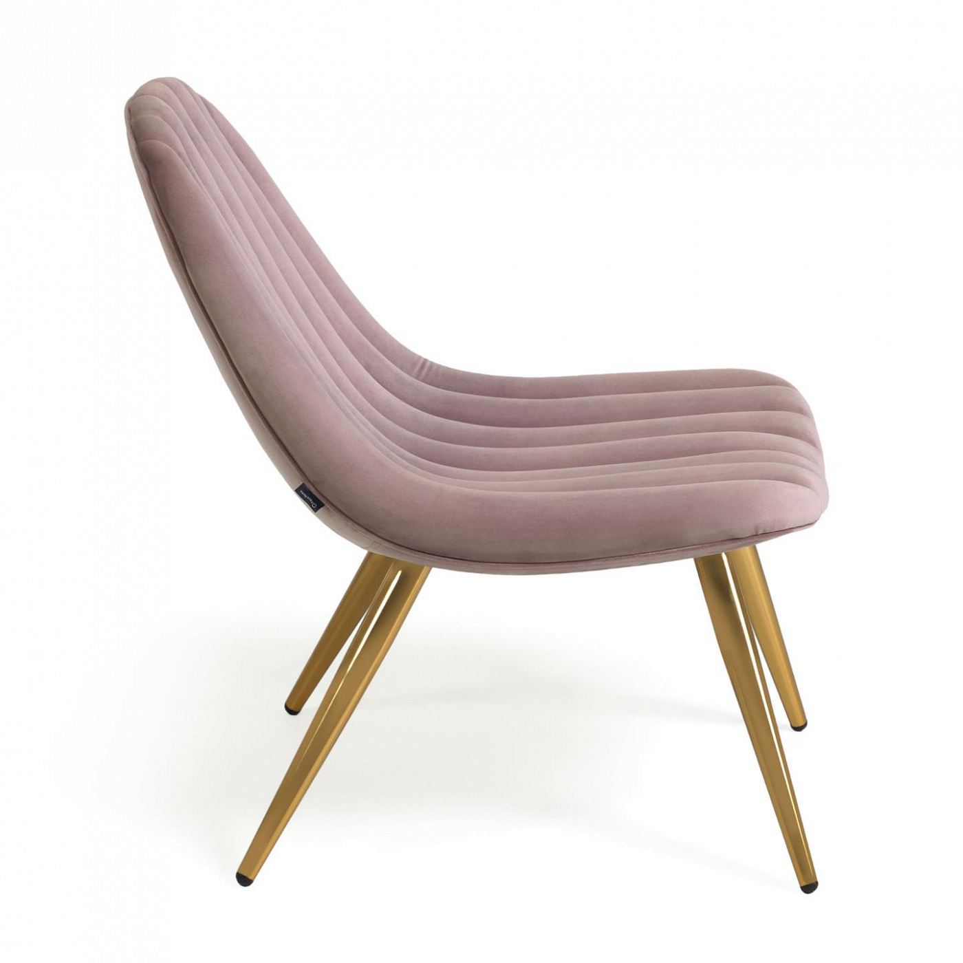 101884 Стул из розового бархата на стальных ножках La Forma Marlene - Вид №3
