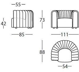 Sancal Кресло из ткани с подлокотниками Core sun-id-1497488 - Вид №5