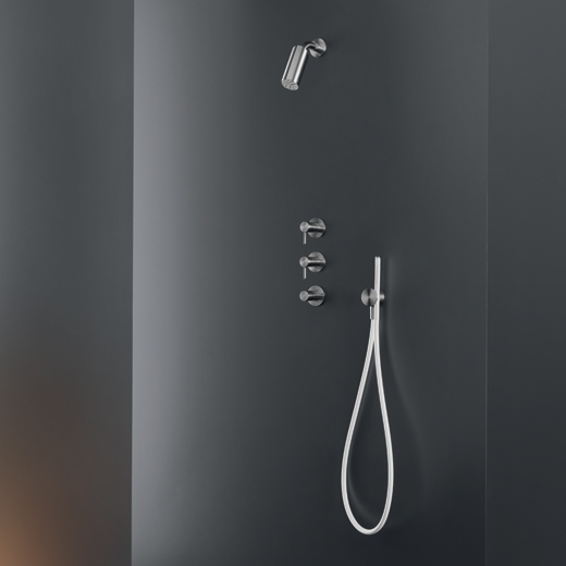 Регулируемая головка душа с концом Delrin® и дождевой струей, прозрачными силиконовыми насадками Р. (175) мм  NEU39 CEADESIGN  - Вид №2