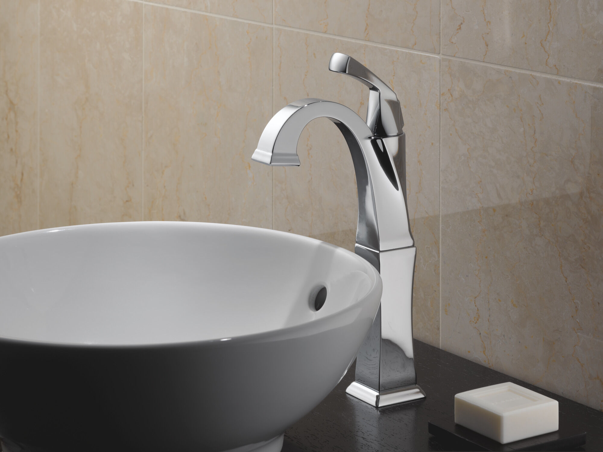 751-CZ-DST Смеситель для ванной комнаты с одной ручкой Delta Faucet Dryden Шампанское бронза  - Вид №2