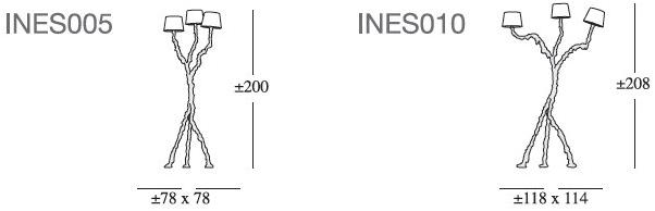 edra Торшер из стали и окрашенного вручную абс  Ines005-ines010  - Вид №7