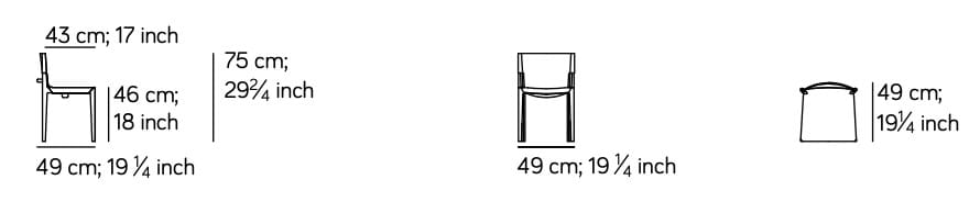 Стул из кожи и дерева Amura Stilt ARCH-00067343 - Вид №20