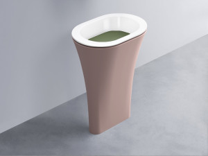 AMLA65-BL+AMPILO-AG+AMCOLO-CP Раковина Amedeo Ovale отдельностоящая cielo Enjoy + Amedeo