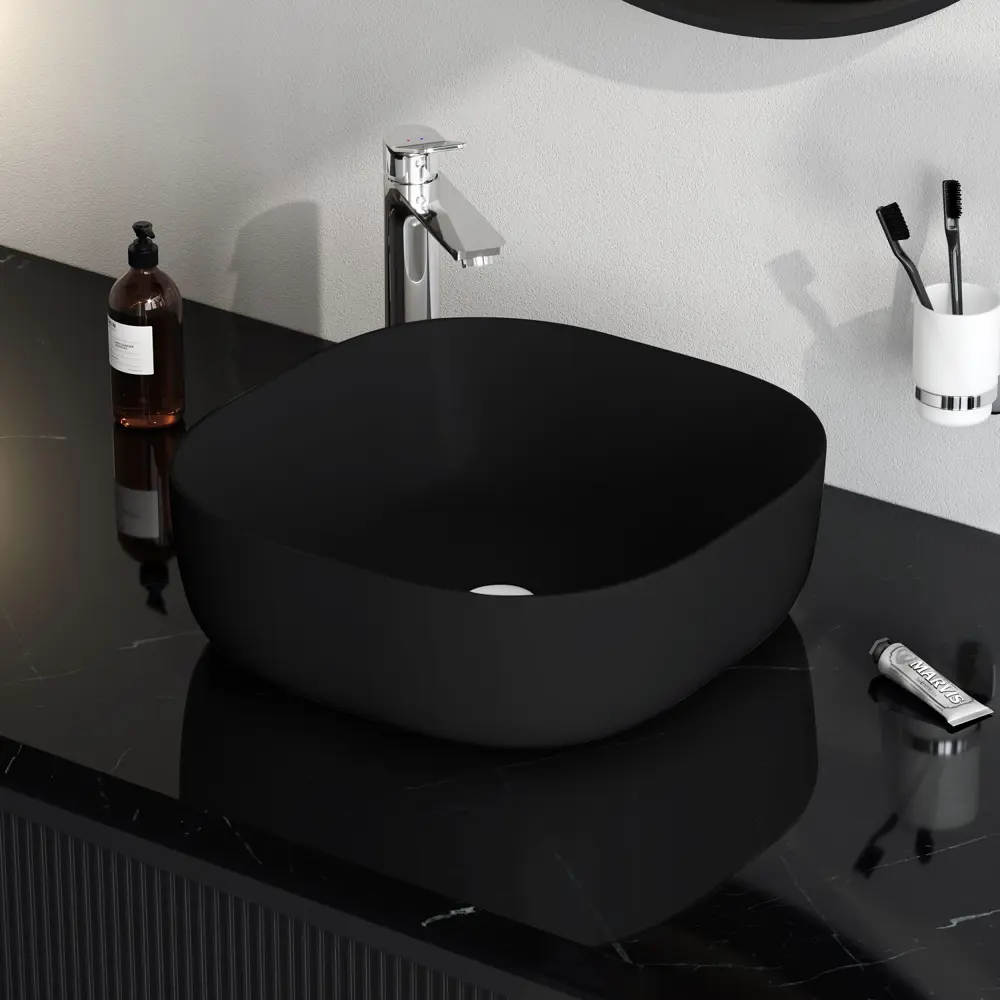 AM.PM Struktura — черная керамическая раковина для столешницы 88999699 STLM-0995520 - Вид №3