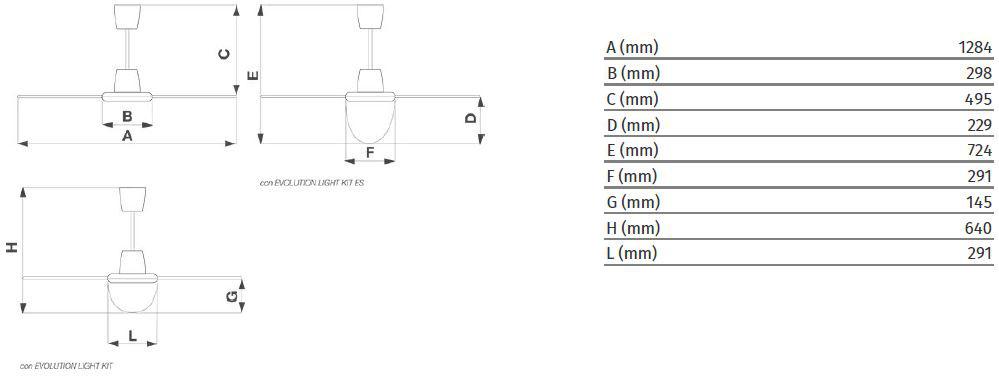 Vortice Потолочный вентилятор Nordik evolution 61754 - Вид №1
