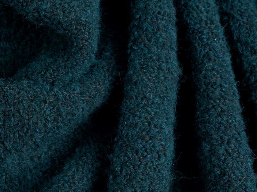 Ethnicraft Однотонный плед из ткани Mystic ink 21072 - Вид №3