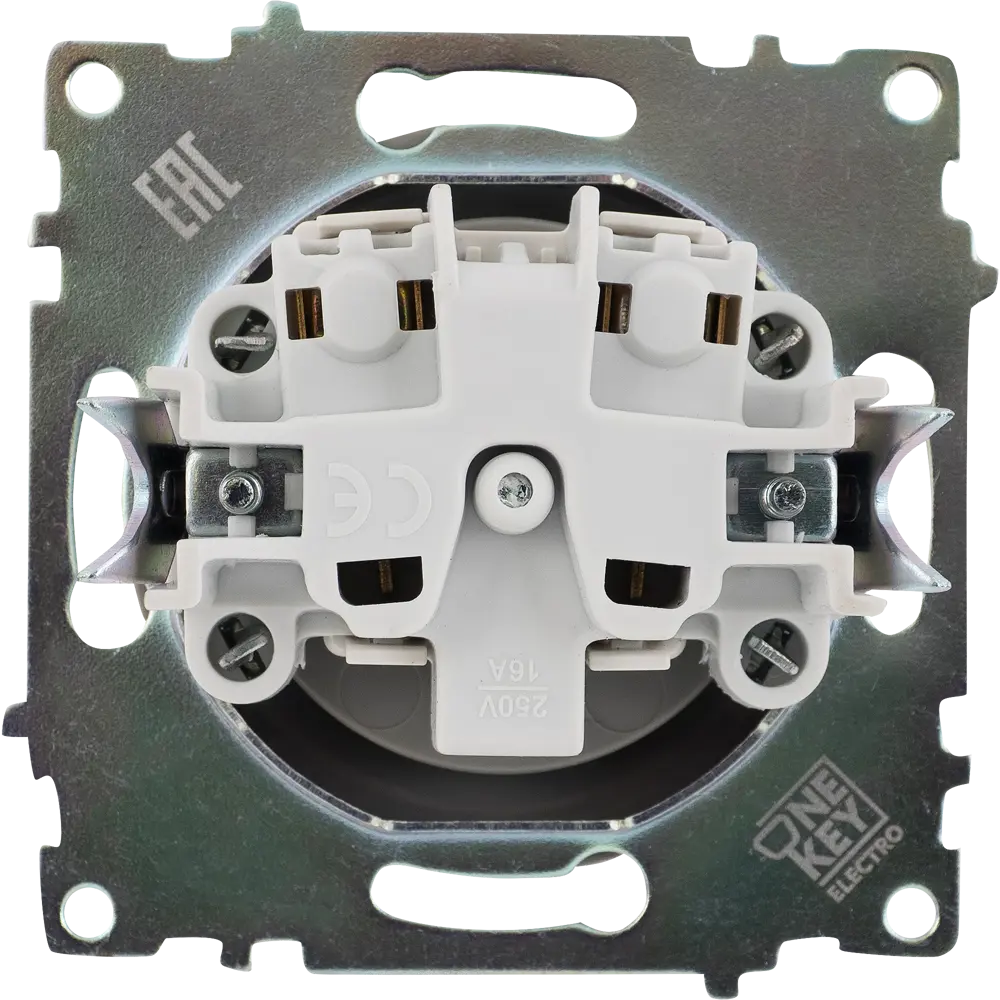 Розетка встраиваемая Onekey Florence без заземления, цвет серый ONEKEYELECTRO STLM-2131456 - Вид №3