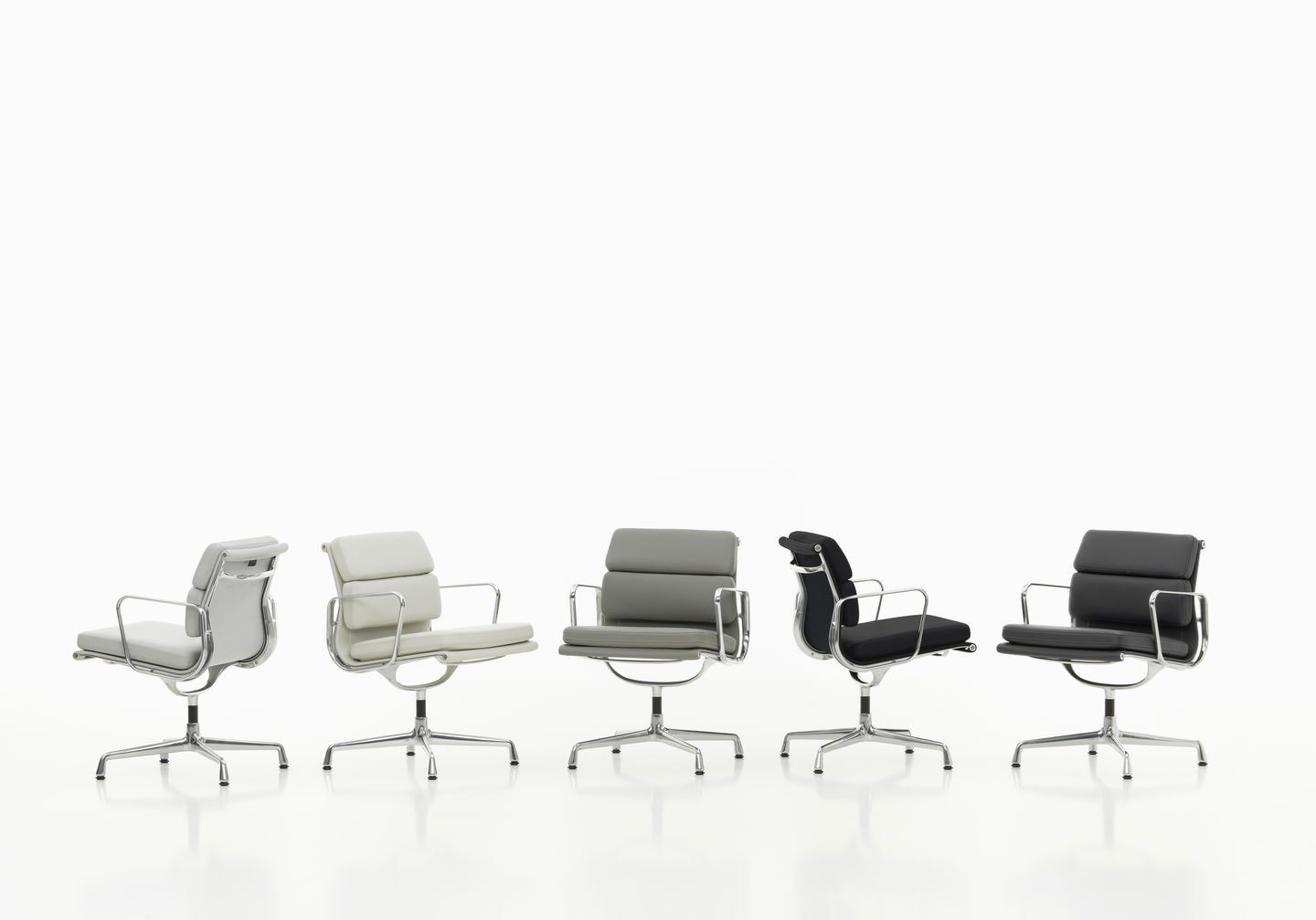 Кожаный стул с подлокотниками VITRA Eames Soft Pad Group ARCH-00088842 - Вид №6