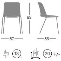 Segis Штабелируемый стул из полипропилена To-be sun-id-1516524 - Вид №5