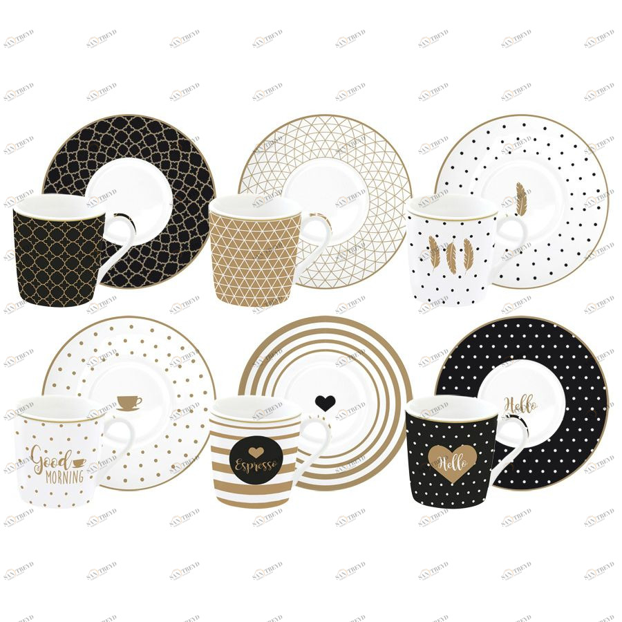 Набор для кофе «Доброе утро», 12 предметов Easy Life EL0126CMGM