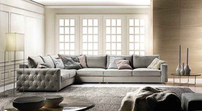 Former In Italia Модульный угловой диван в бархате Manfredi sun-id-1489544 - Вид №1