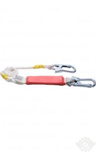 69109 Строп из полиамидного каната с амортизатором Карабины К1- К1  Защита от падения  размер (зев 25мм)