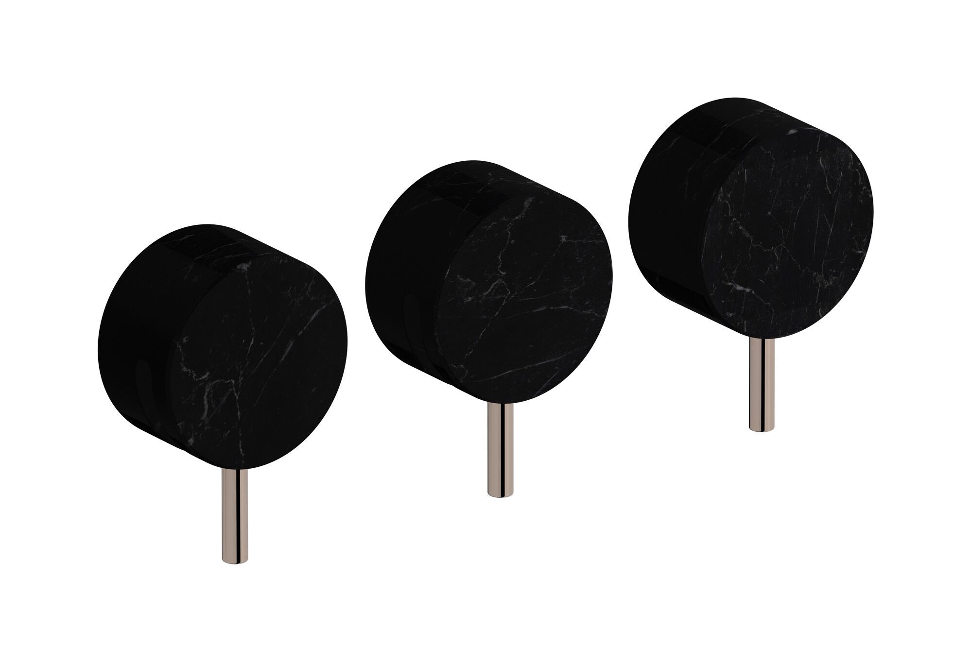 Мраморный встраиваемый смеситель для душа с 3 отверстиями и переключателем IB мрамор + мрамор Elle ARCH-00101159 - Вид №17