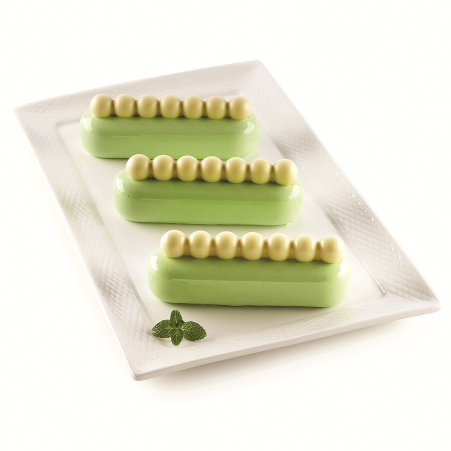 25.284.13.0065 Набор из 2 силиконовых форм для приготовления эклеров chic eclair Silikomart 