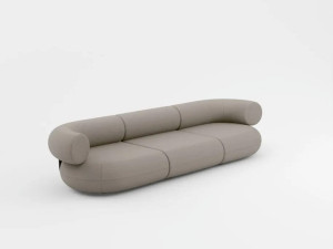 3-местный модульный тканевый диван