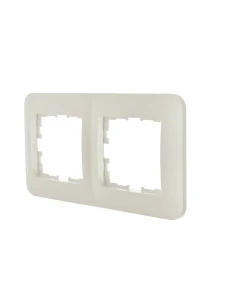 ASTI Рамка 2-ая горизонтальная б/вст жемчужно-белый перламутр