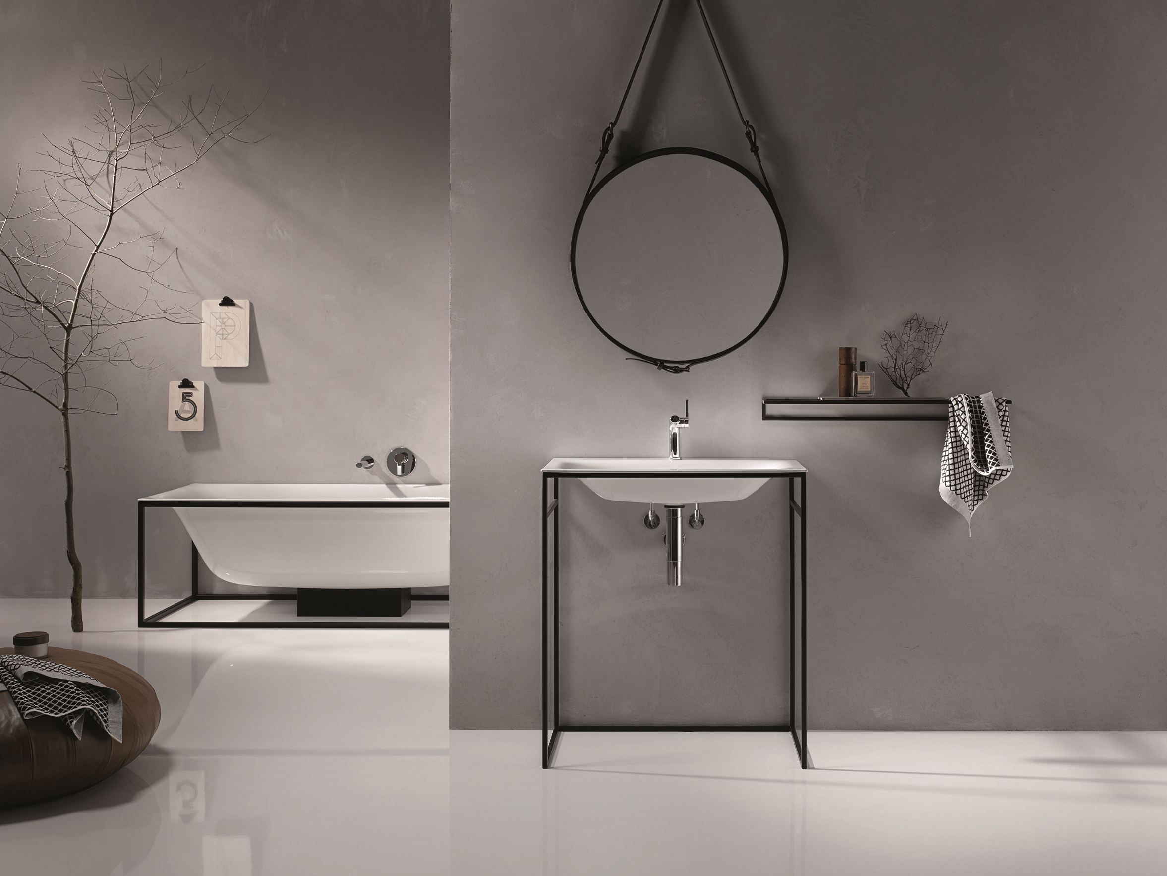 Держатель для полотенец / полка для ванной комнаты Bette BetteLux Shape ARCH-00028013 - Вид №3