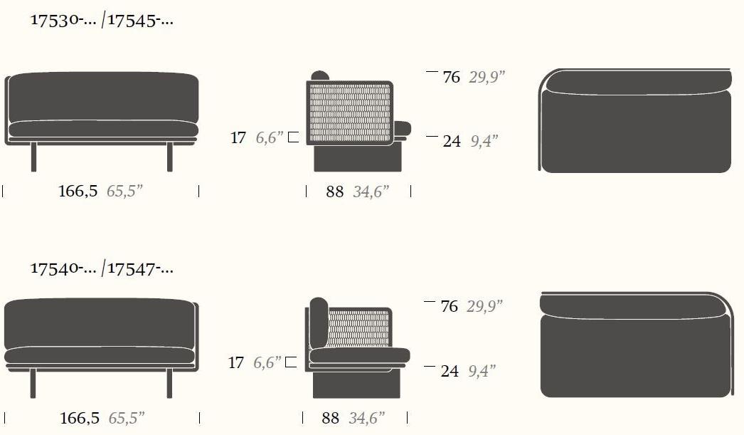Kettal Садовый диван из модульной ткани Mesh sun-id-1500073 - Вид №8