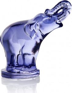 10602967 Cristal de Paris Фигурка Cristal de Paris "Слон" 5х5см (фиолетовая) Хрусталь