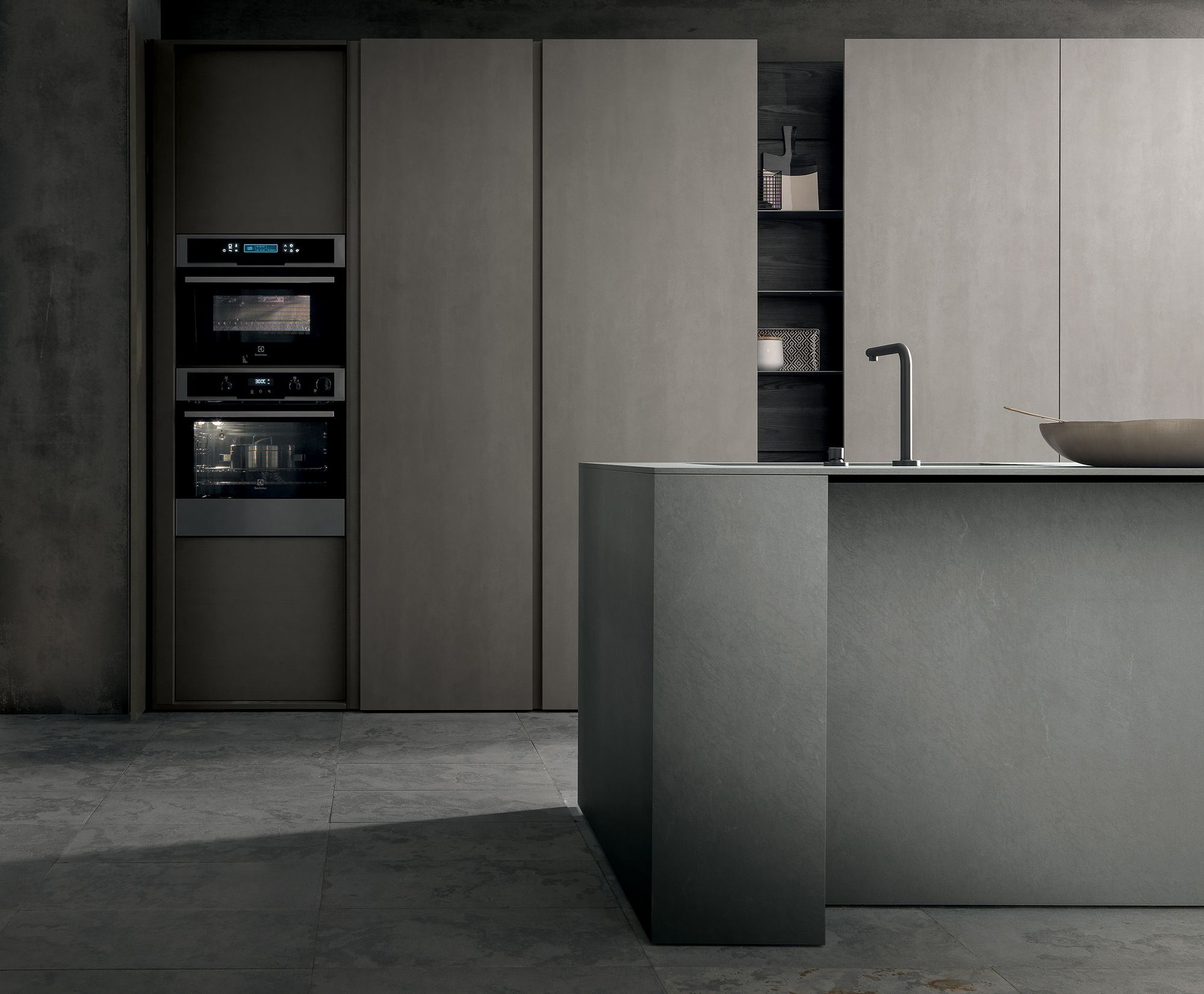 Выдвижная кухня с полуостровом в milltech MODULNOVA MH6 ARCH-00063072 - Вид №10