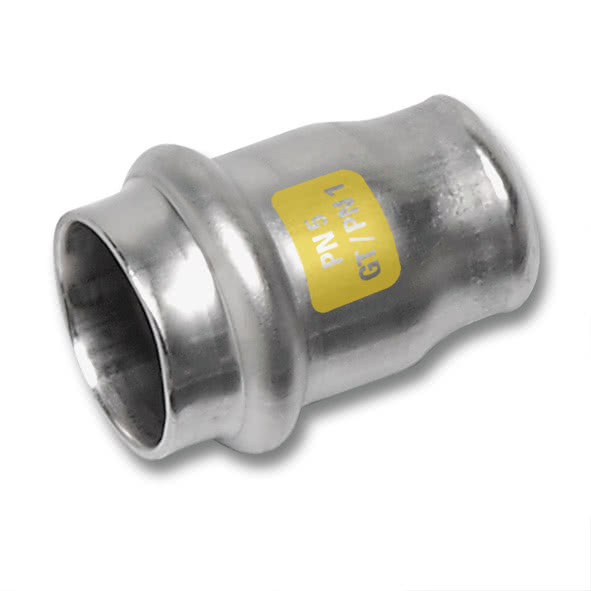 61730118 SANHA 17301 пр.-фит. газ, нерж.сталь, заглушка ВПр 18 мм  - Вид №1