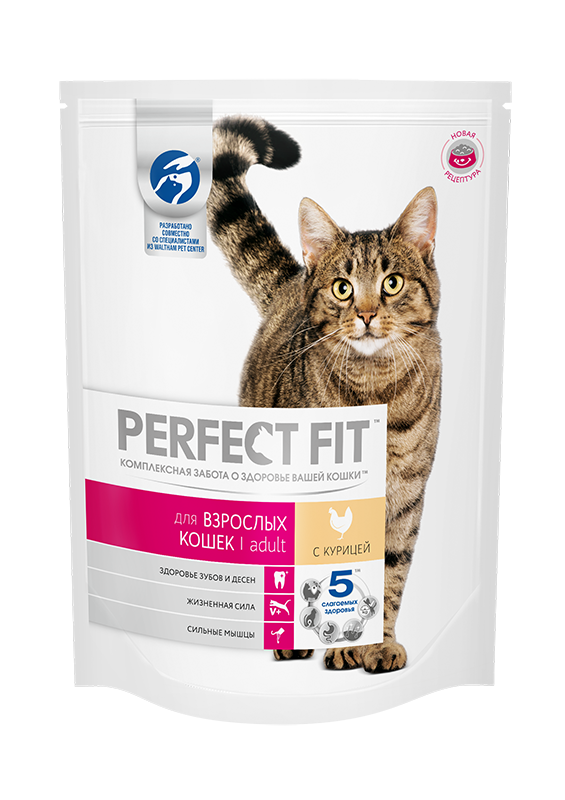 ПР0041504 Корм для кошек курица сух. 650г Perfect Fit 