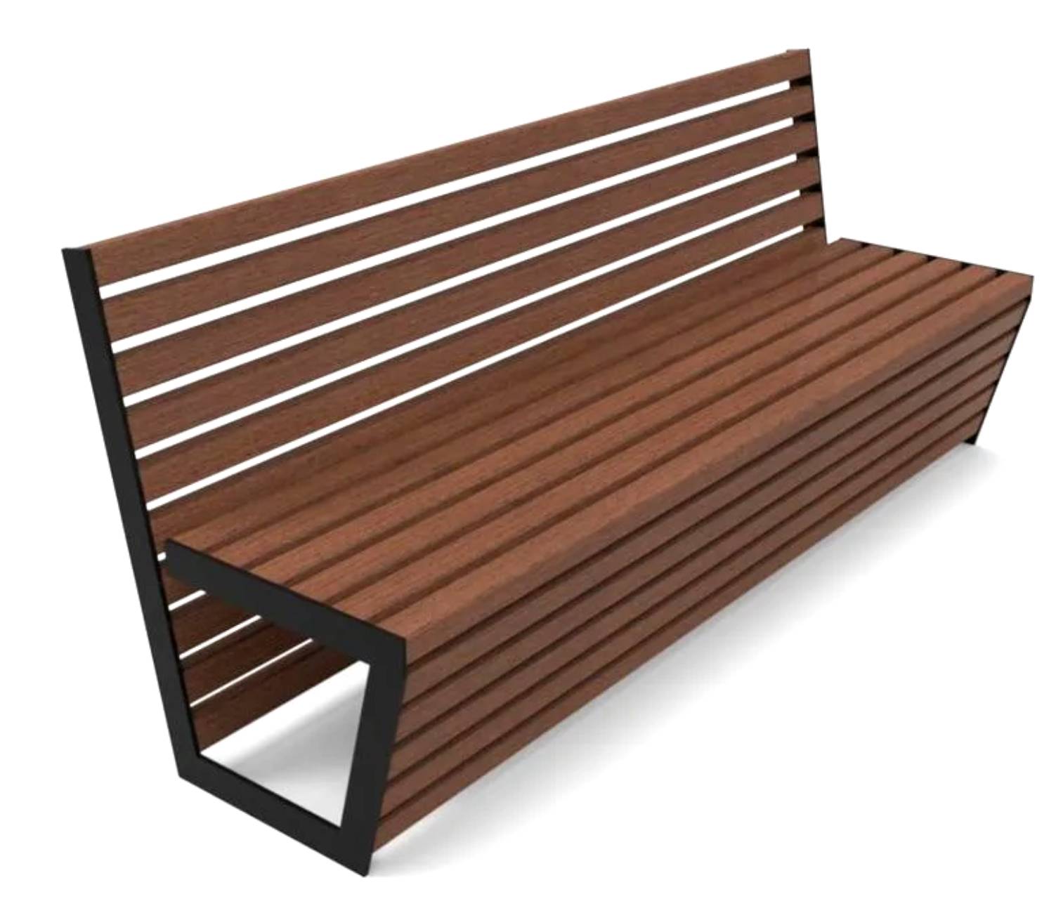 TERR01.01.01-SK.GR ГРЕТТА Терра 1, скамья парковая LAB.Space  - Вид №1