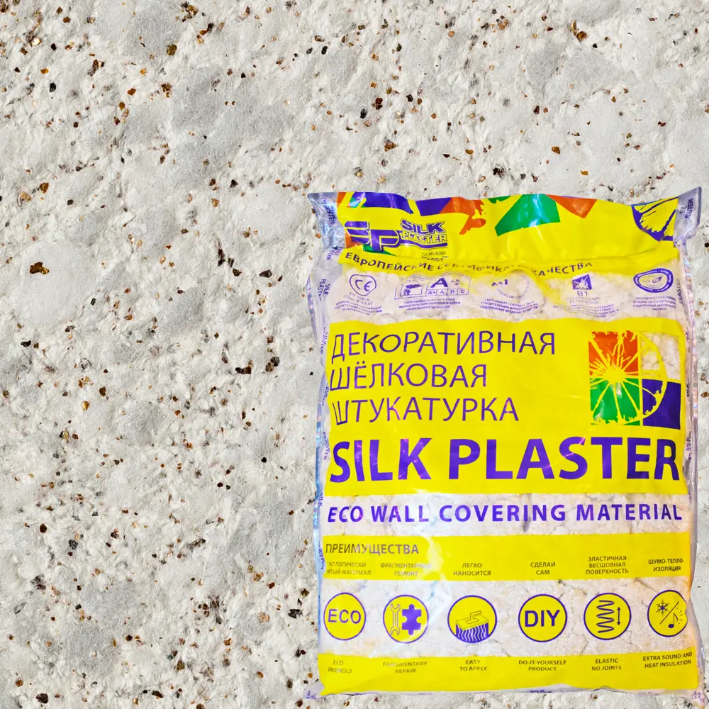Жидкие обои Silk Plaster Престиж 401 1 кг цвет белый 82453415 STLM-2177862 