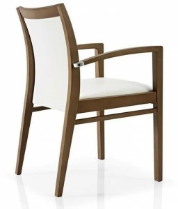 JMS Ресторанный стул из ткани с подлокотниками Cassis M 12c