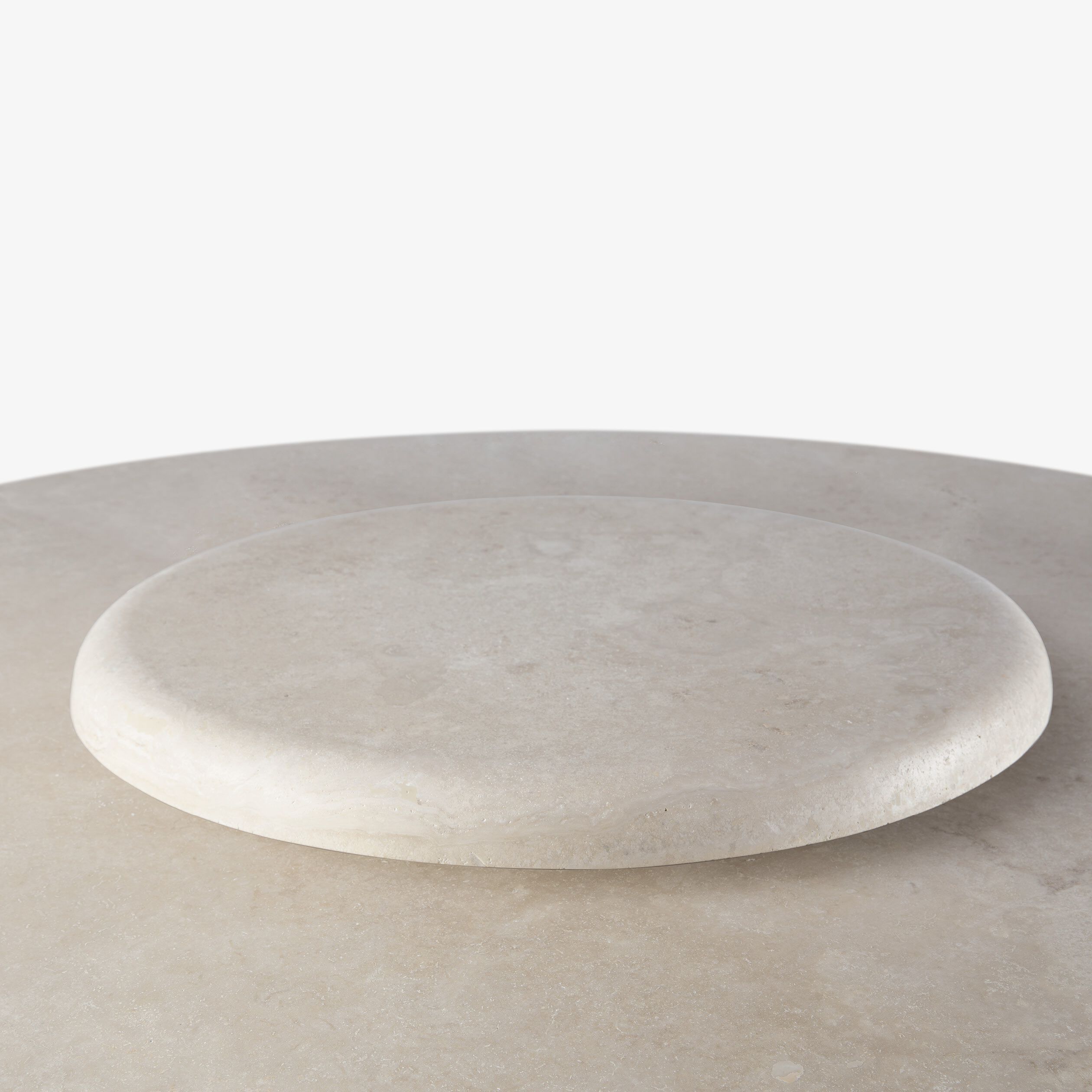 Круглый травертиновый стол с Lazy Susan VELTHA® Hermu ARCH-00048212 - Вид №14