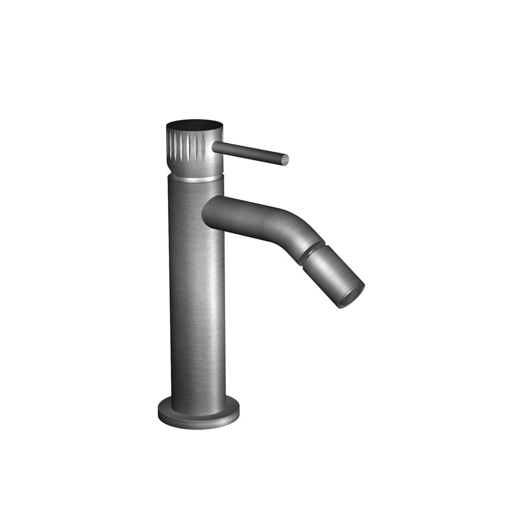 72522 Смеситель для биде из матовой нержавеющей стали 316 с традиционным картриджем. Bongio Time2020 T&Lever 