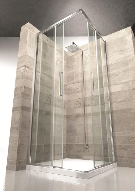 VISMARAVETRO Душевой уголок угловой с раздвижной дверцей 7000 sun-id-1345016 - Вид №2