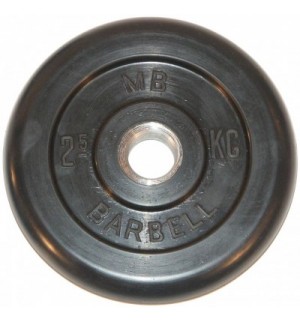 MB51-2,5 Диск обрезиненый черный mb barbell mb51-2,5 MB Barbell 