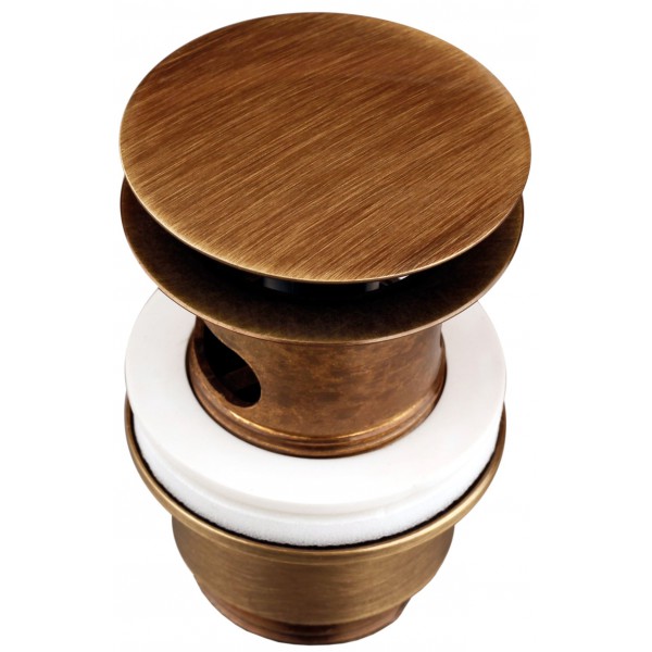 Донный клапан MIGLIORE с переливом ML.RIC-10.106.CR - хром, 'клик-клак'  - Вид №3